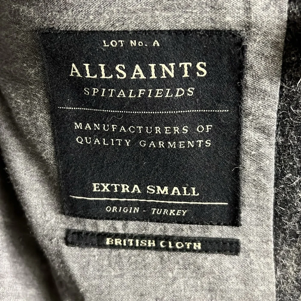 AllSaints “Sailor” Pea Coat with Toggle Closures - Picture 2 of 4